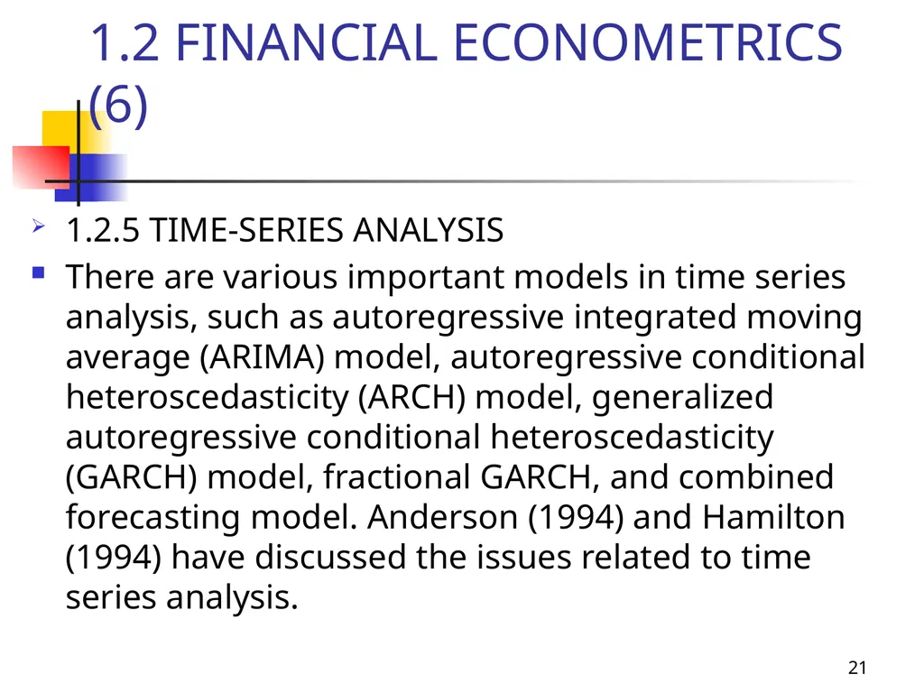 1 Introduction to Financial Econometrics, - slide 21 of 67