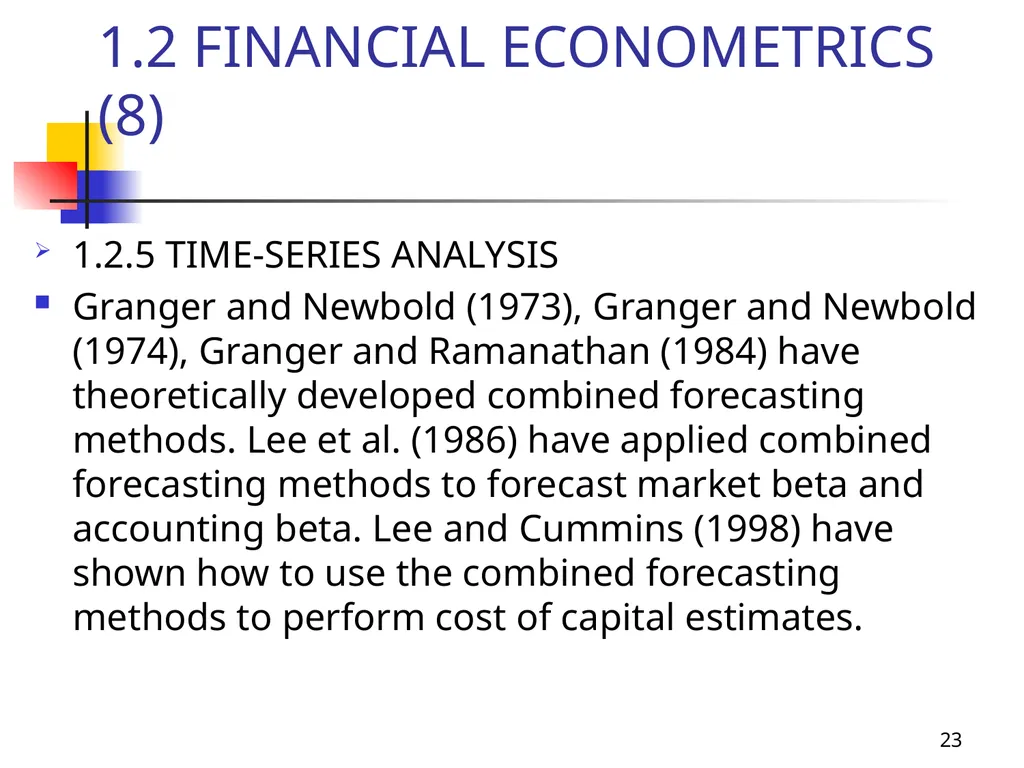 1 Introduction to Financial Econometrics, - slide 23 of 67