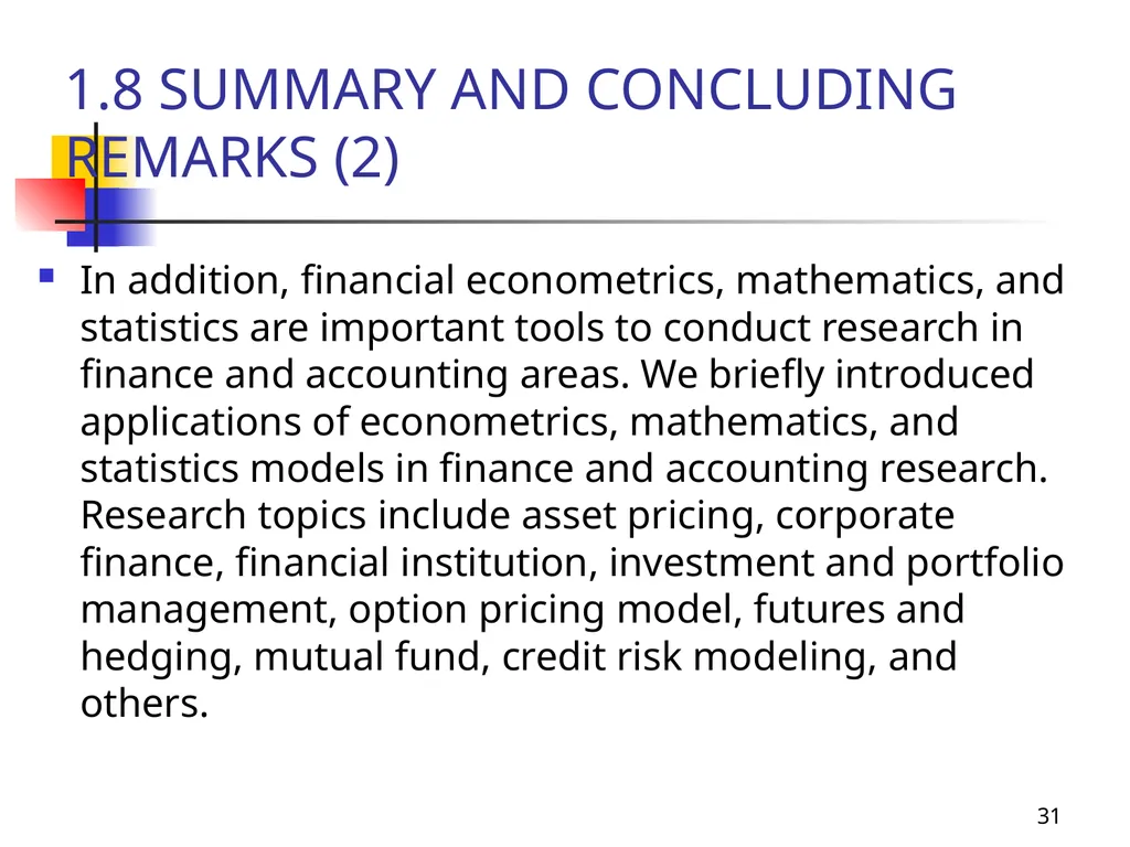 1 Introduction to Financial Econometrics, - slide 31 of 67