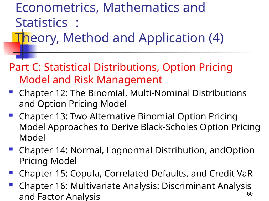 1 Introduction to Financial Econometrics, - slide 60 of 67