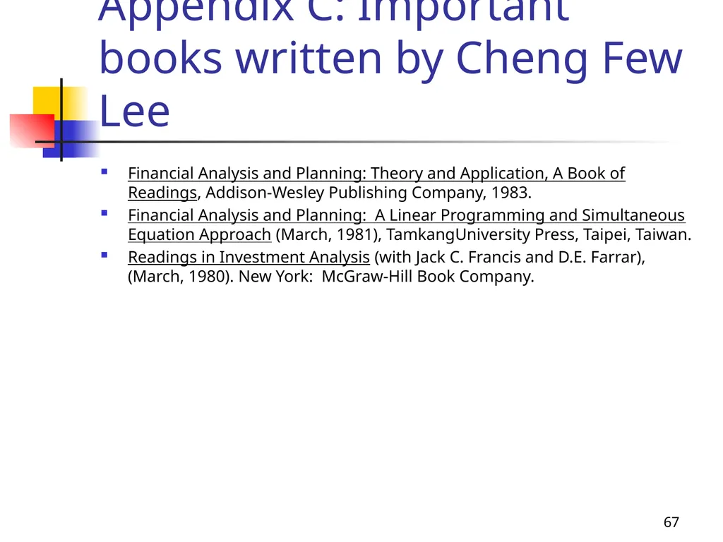 1 Introduction to Financial Econometrics, - slide 67 of 67