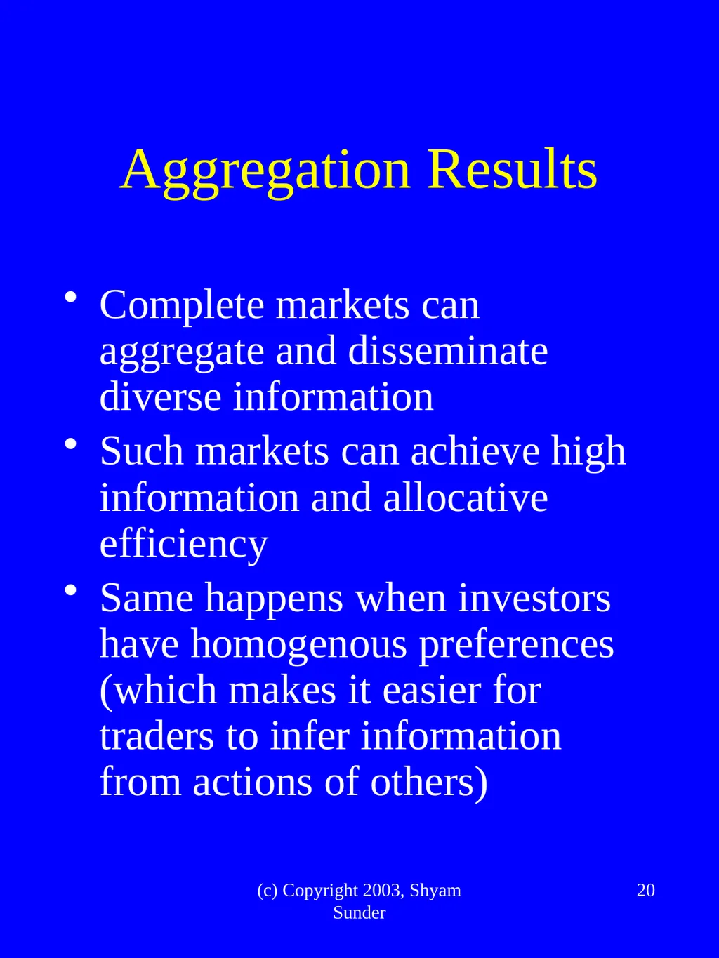 What Have We Learned from Experimental FInance? - slide 20 of 46