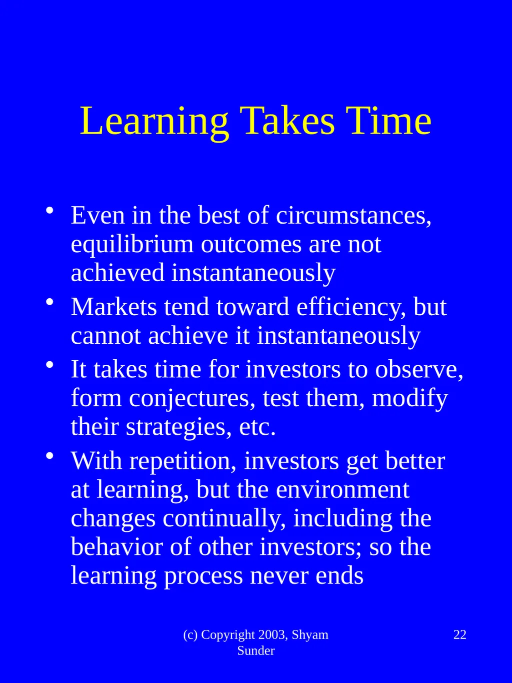 What Have We Learned from Experimental FInance? - slide 22 of 46