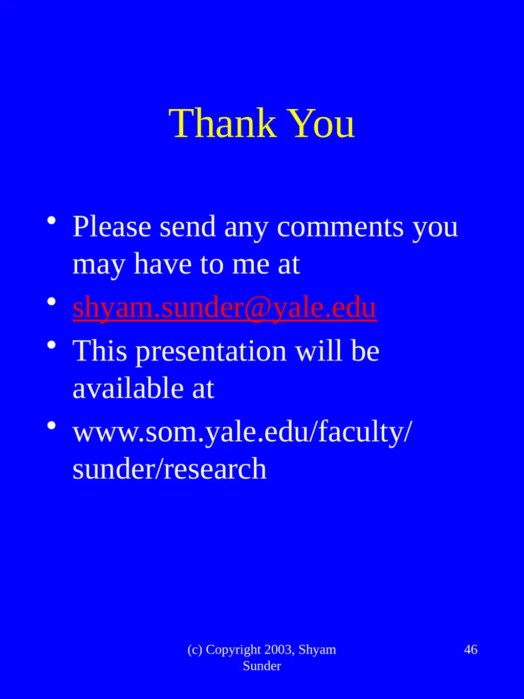 What Have We Learned from Experimental FInance? - slide 46 of 46