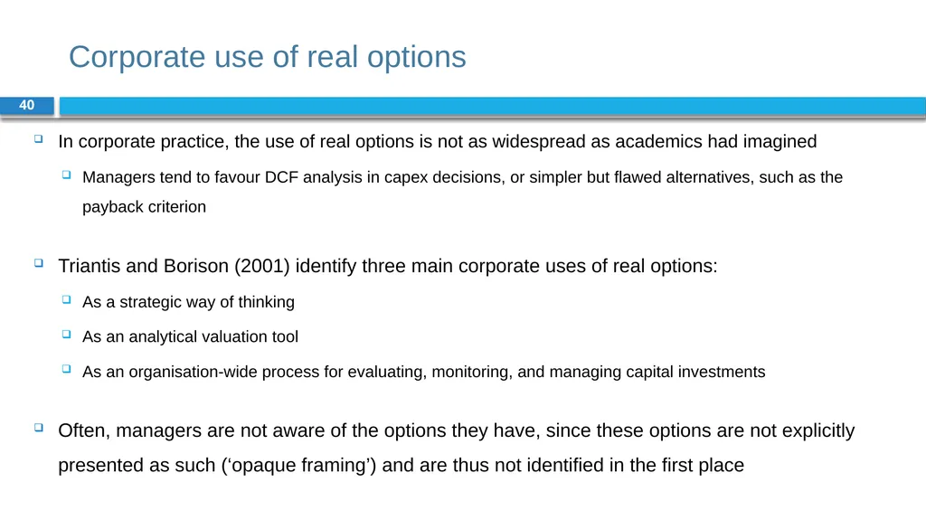Corporate Finance for Long-Term Value Chapter 19: - slide 40 of 48