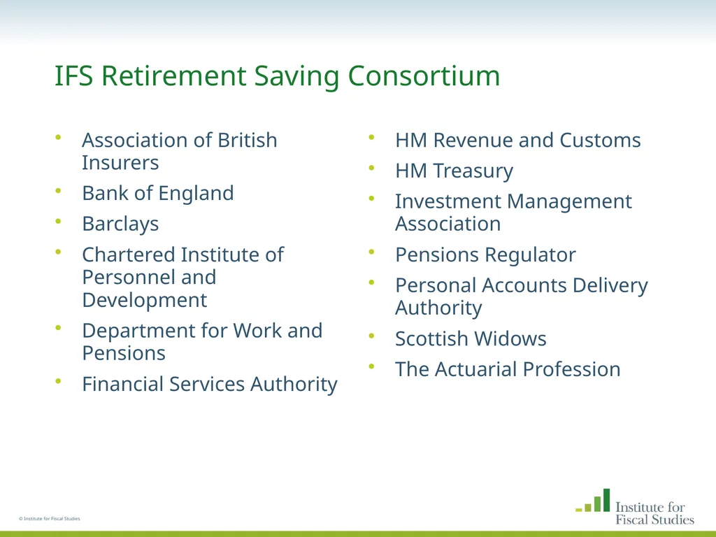 © Institute for Fiscal Studies The wealth and - slide 2 of 35