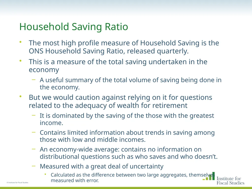 © Institute for Fiscal Studies The wealth and - slide 6 of 35