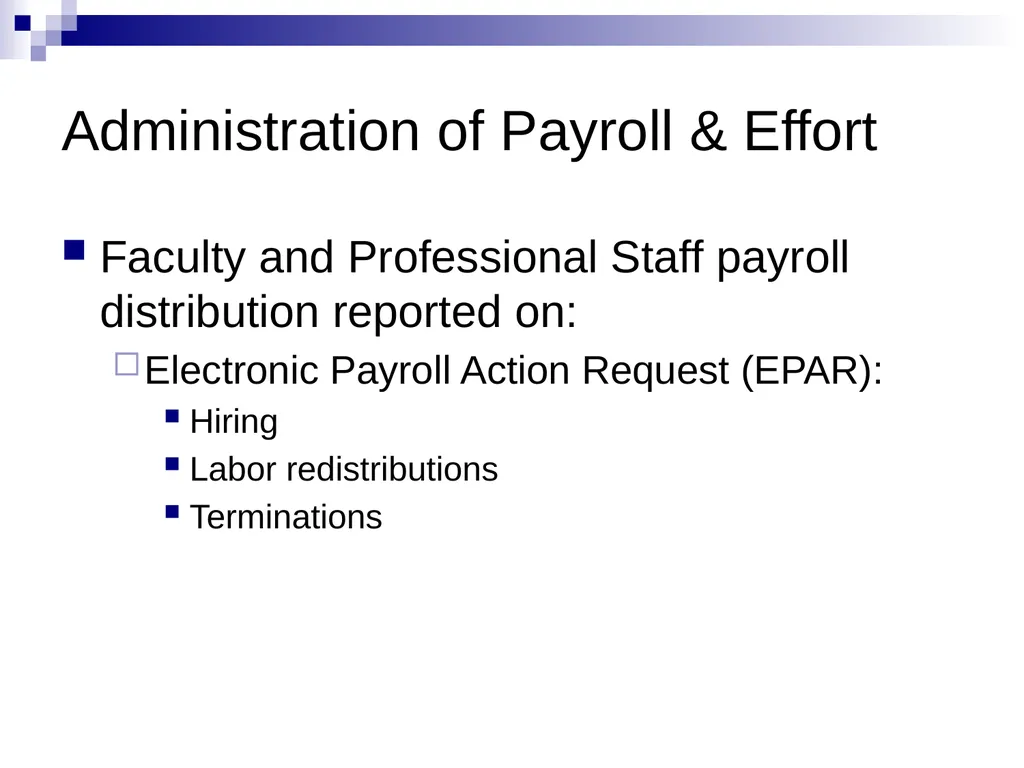 Effort Reporting Overview Summer 2023 Goals of - slide 15 of 27