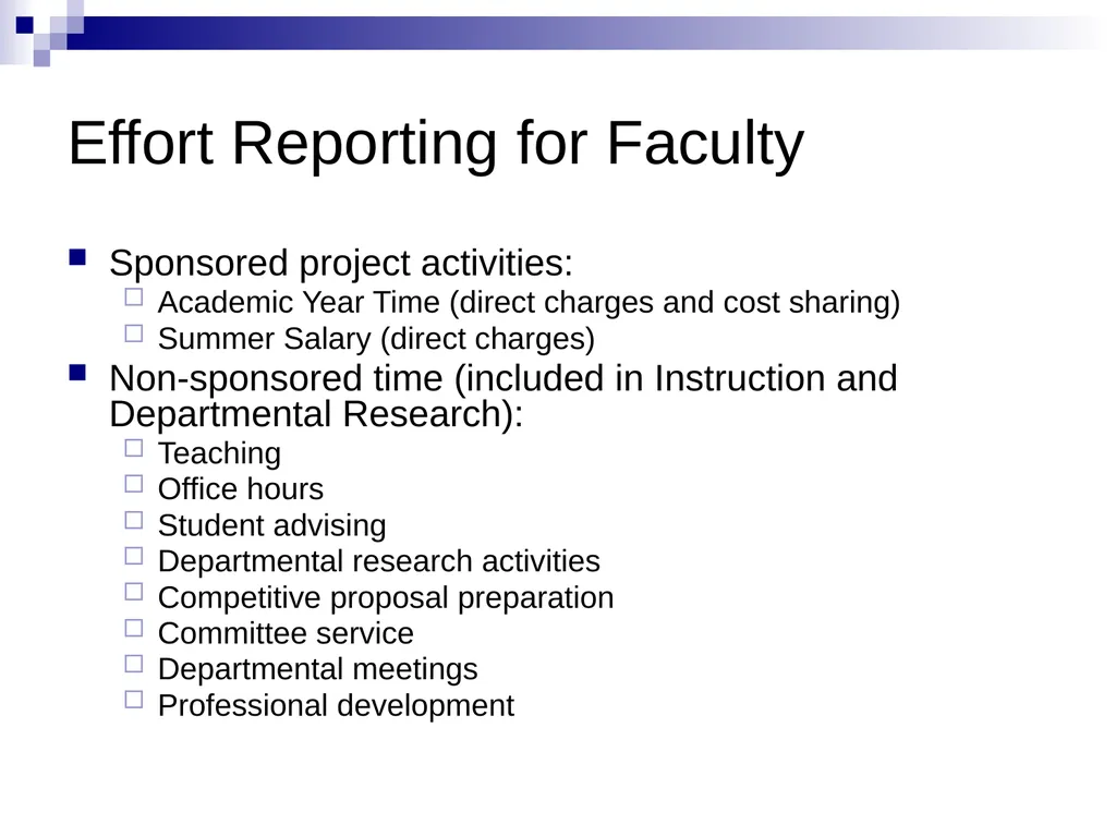Effort Reporting Overview Summer 2023 Goals of - slide 12 of 27