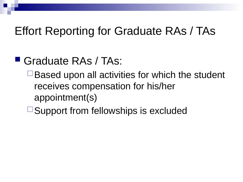 Effort Reporting Overview Summer 2023 Goals of - slide 14 of 27