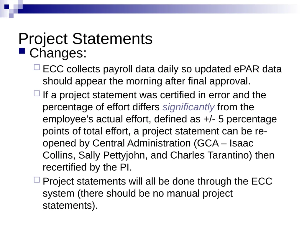 Effort Reporting Overview Summer 2023 Goals of - slide 23 of 27