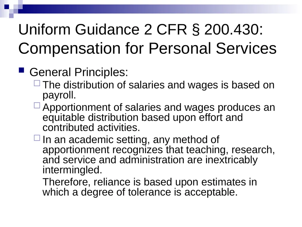 Effort Reporting Overview Summer 2023 Goals of - slide 6 of 27