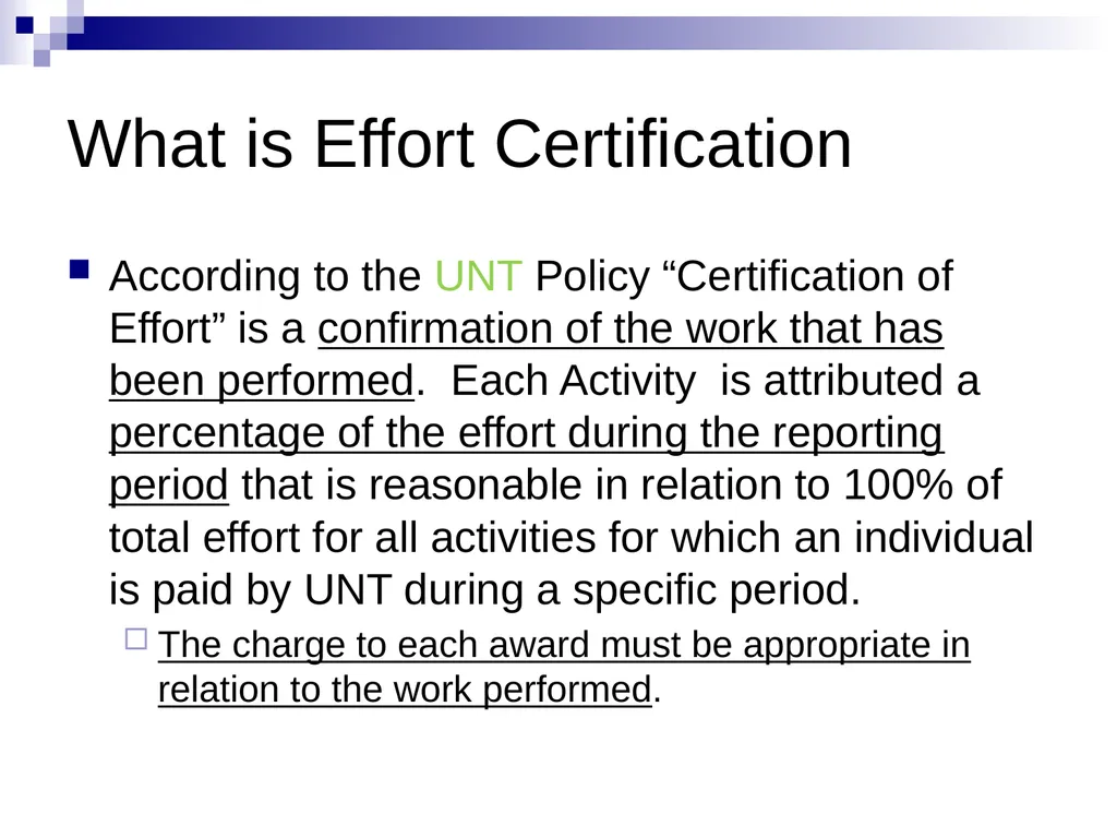 Effort Reporting Overview Summer 2023 Goals of - slide 3 of 27