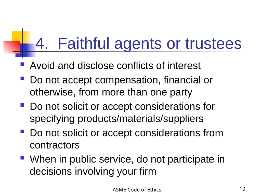 ASME Code of Ethics 1 Engineering Ethics - slide 10 of 18
