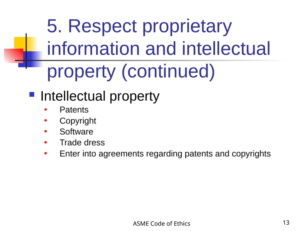 ASME Code of Ethics 1 Engineering Ethics - slide 13 of 18
