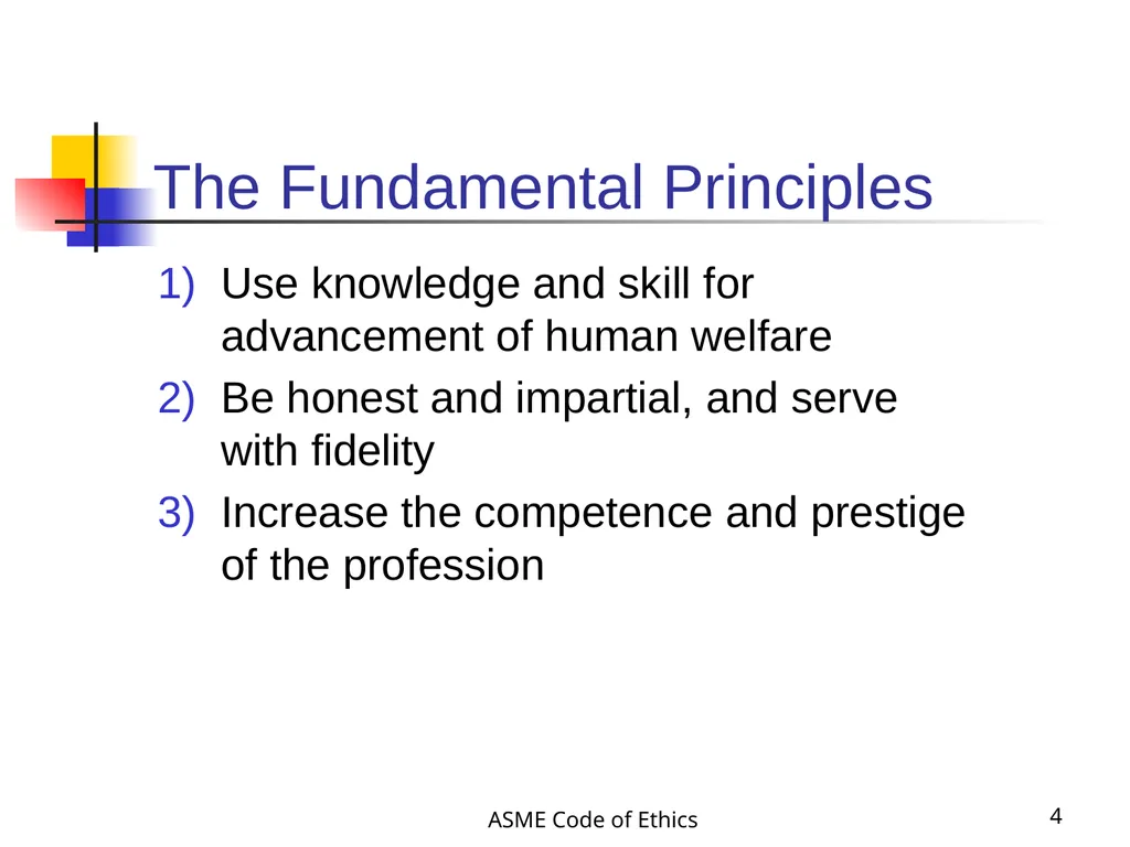 ASME Code of Ethics 1 Engineering Ethics - slide 4 of 18