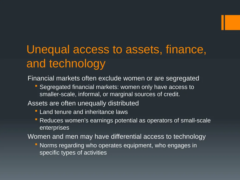 Incorporating a Gender Perspective into Economic - slide 8 of 15
