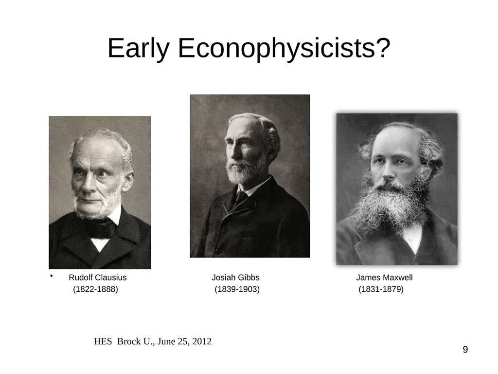 Ergodicity, Econophysics and the History of - slide 9 of 19