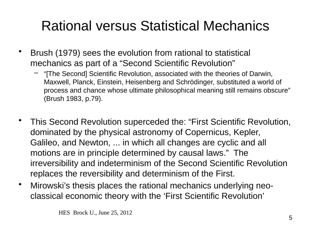 Ergodicity, Econophysics and the History of - slide 5 of 19