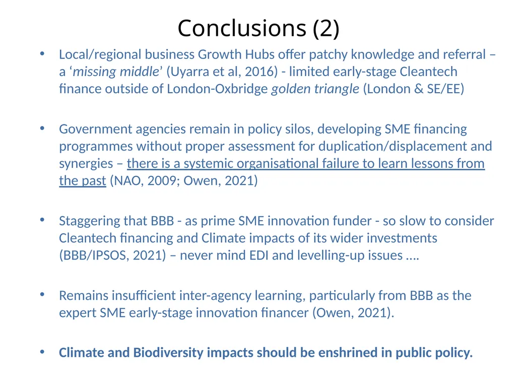 Seeding Green Innovation: Lessons for SME Finance - slide 18 of 21