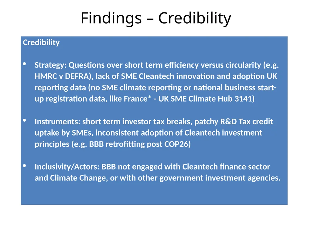 Seeding Green Innovation: Lessons for SME Finance - slide 14 of 21
