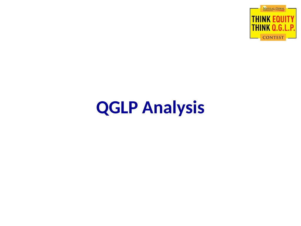 MOTILAL OSWAL Think Equity Think QGLP Contest 2018 - slide 9 of 18