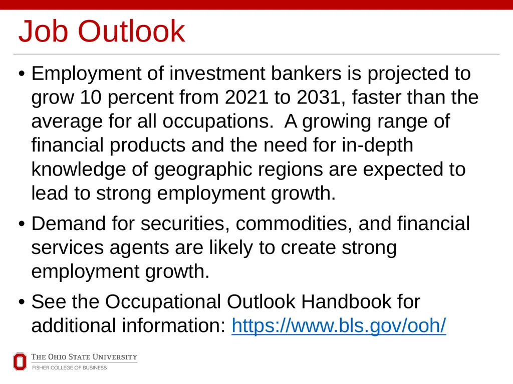 Explore Business Careers INVESTMENT BANKING Office - slide 12 of 14