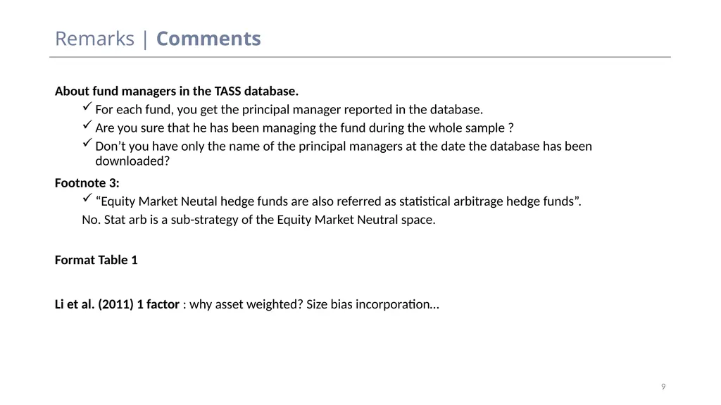 Discussion – Do you need to be a quant to - slide 9 of 25