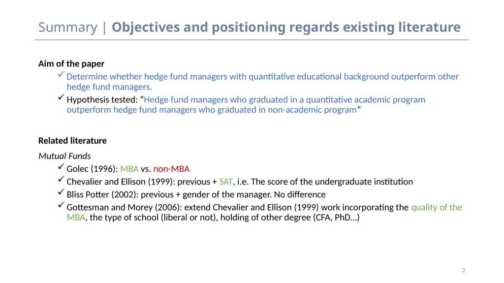 Discussion – Do you need to be a quant to - slide 2 of 25