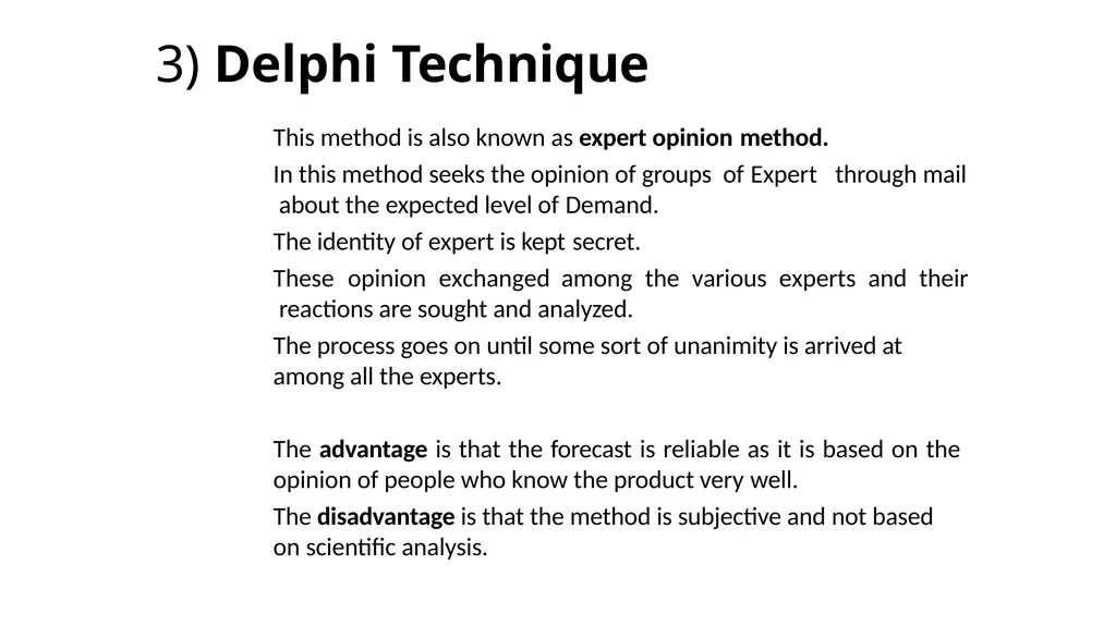 Demand Forecasting Mrs Sarika Singh FMS MLSU - slide 10 of 21