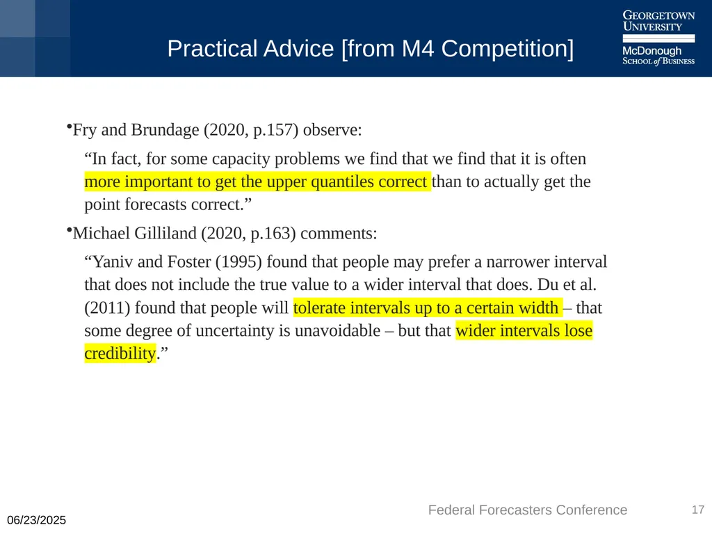 Machine Learning is Better – But When? Keith Ord - slide 17 of 25