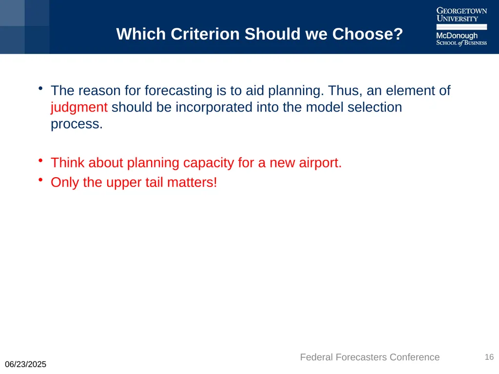 Machine Learning is Better – But When? Keith Ord - slide 16 of 25