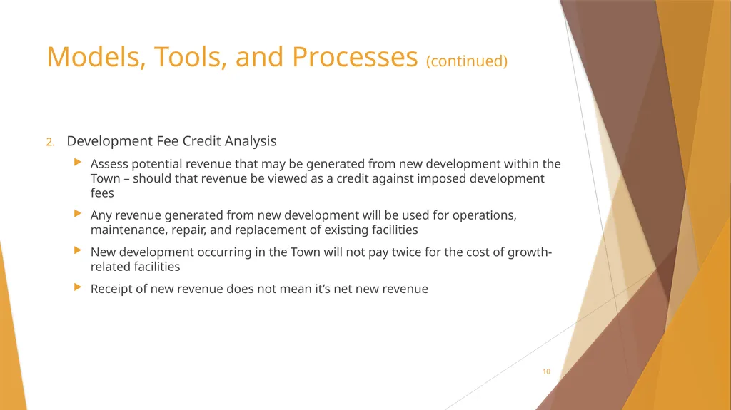 Sales Tax Forecasting Does One Size Fit All? Town - slide 10 of 42
