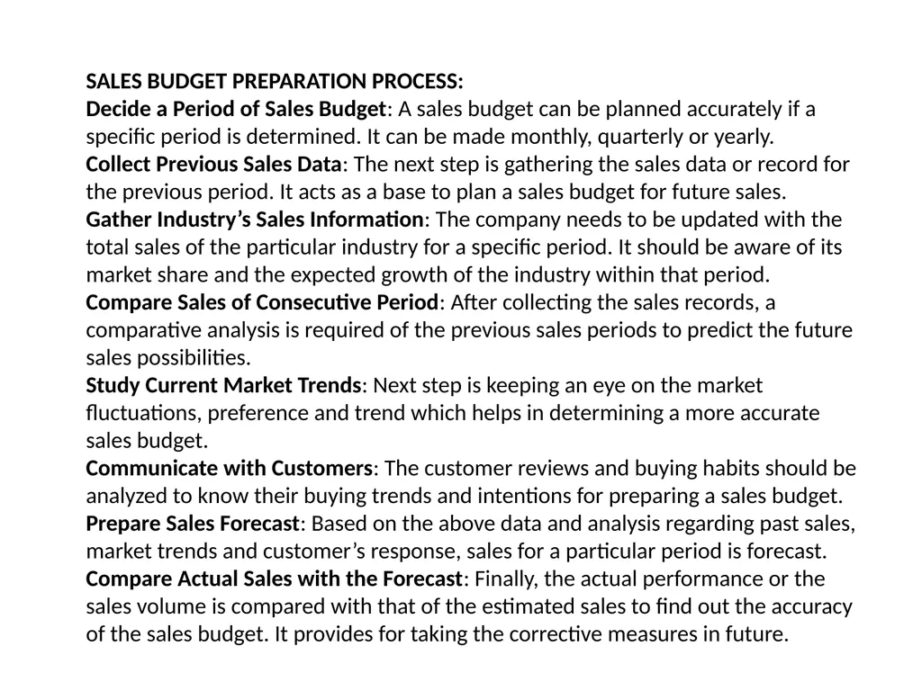 Sales Budget Definition: Sales budget refers to - slide 6 of 6