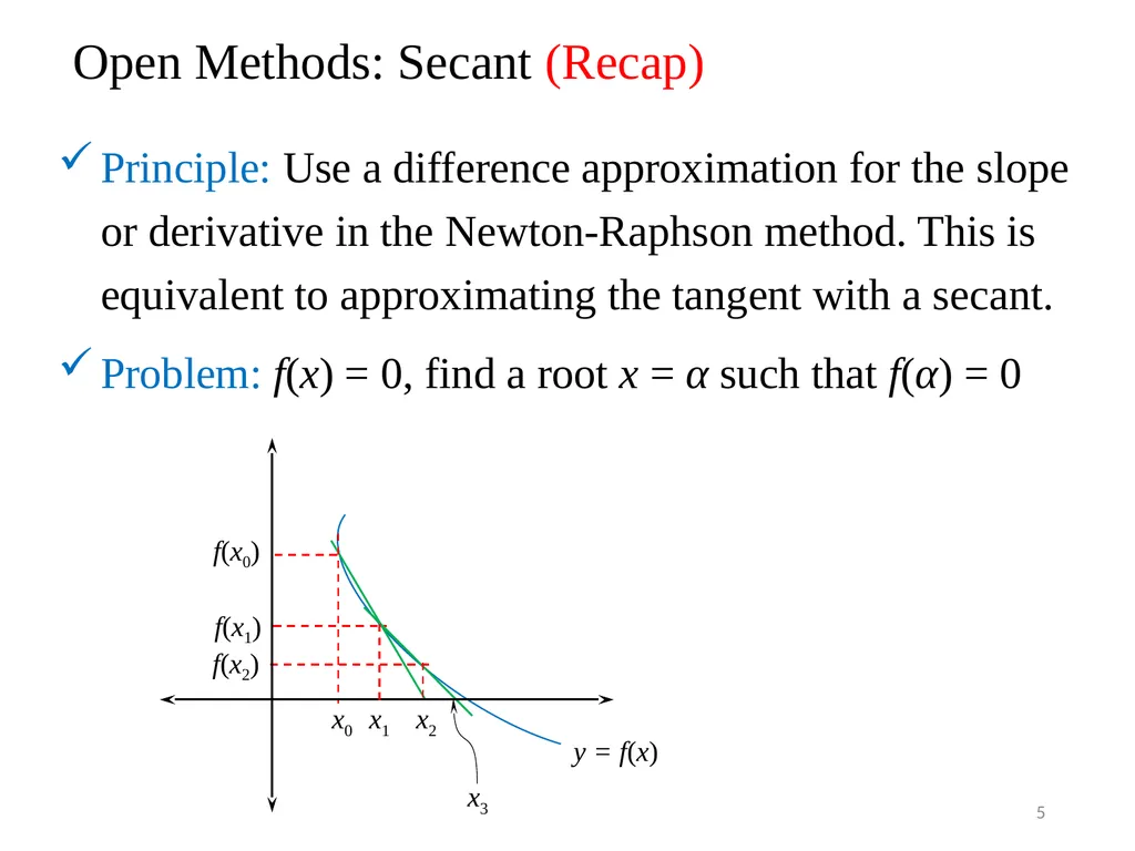 Ordinary Differential Equation The methods for - slide 5 of 36