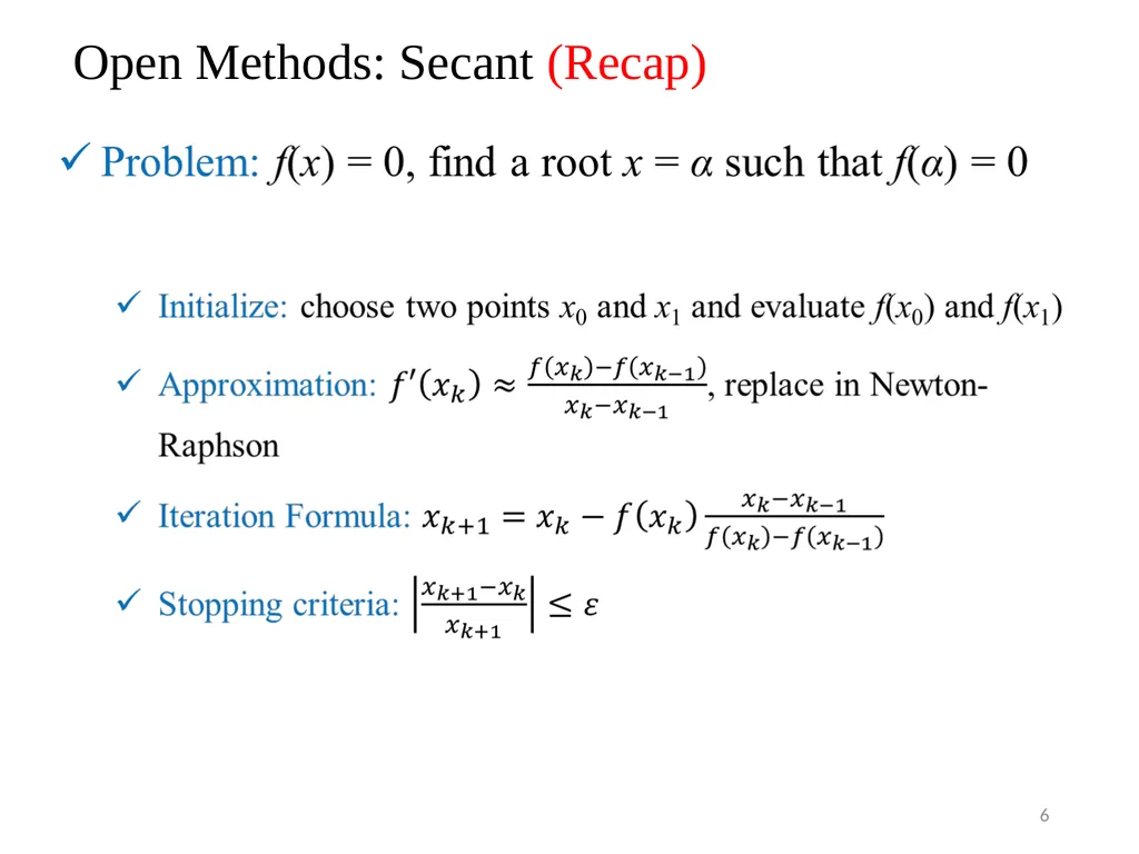 Ordinary Differential Equation The methods for - slide 6 of 36