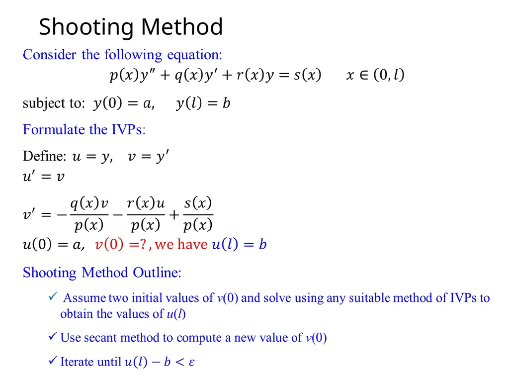 Ordinary Differential Equation The methods for - slide 4 of 36