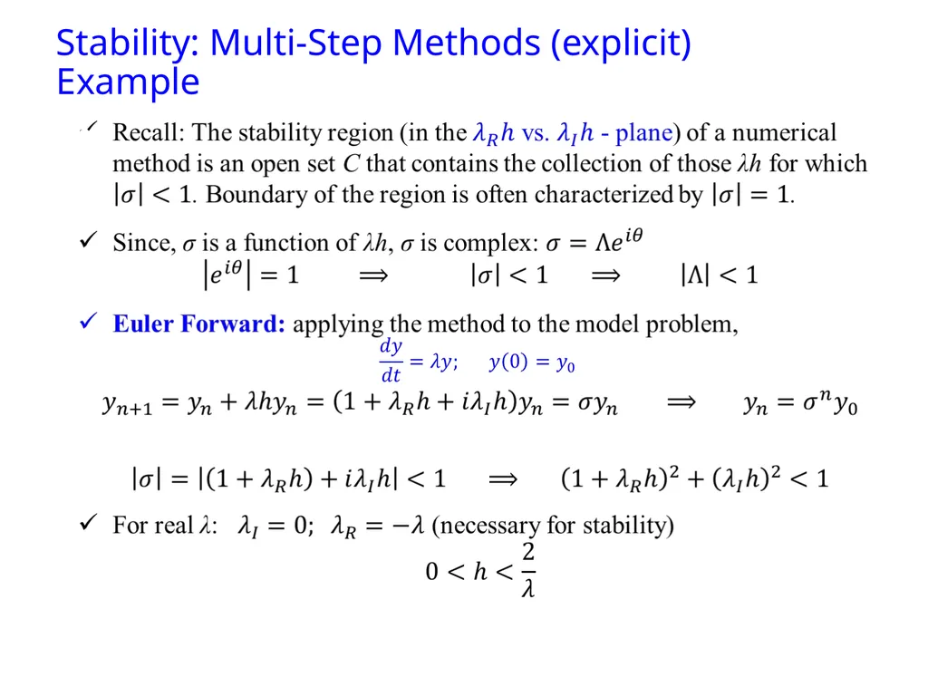 Ordinary Differential Equation The methods for - slide 26 of 36