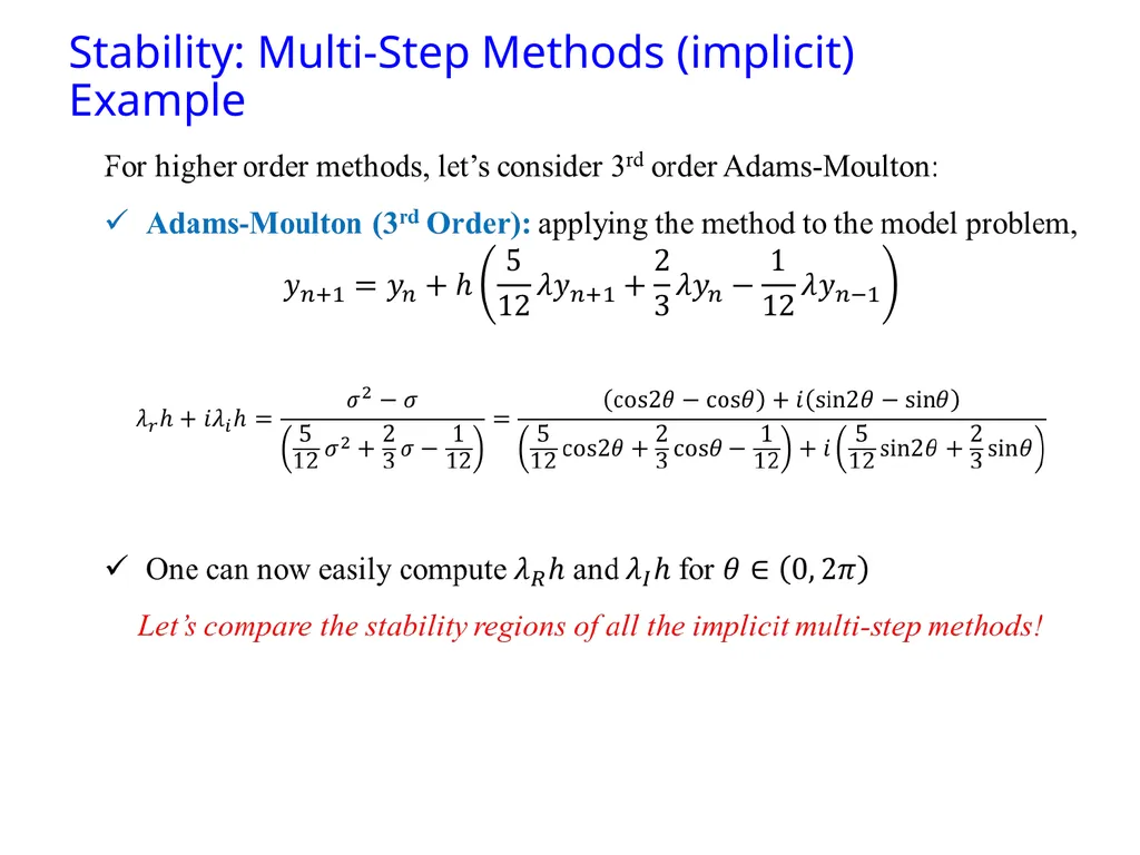 Ordinary Differential Equation The methods for - slide 31 of 36