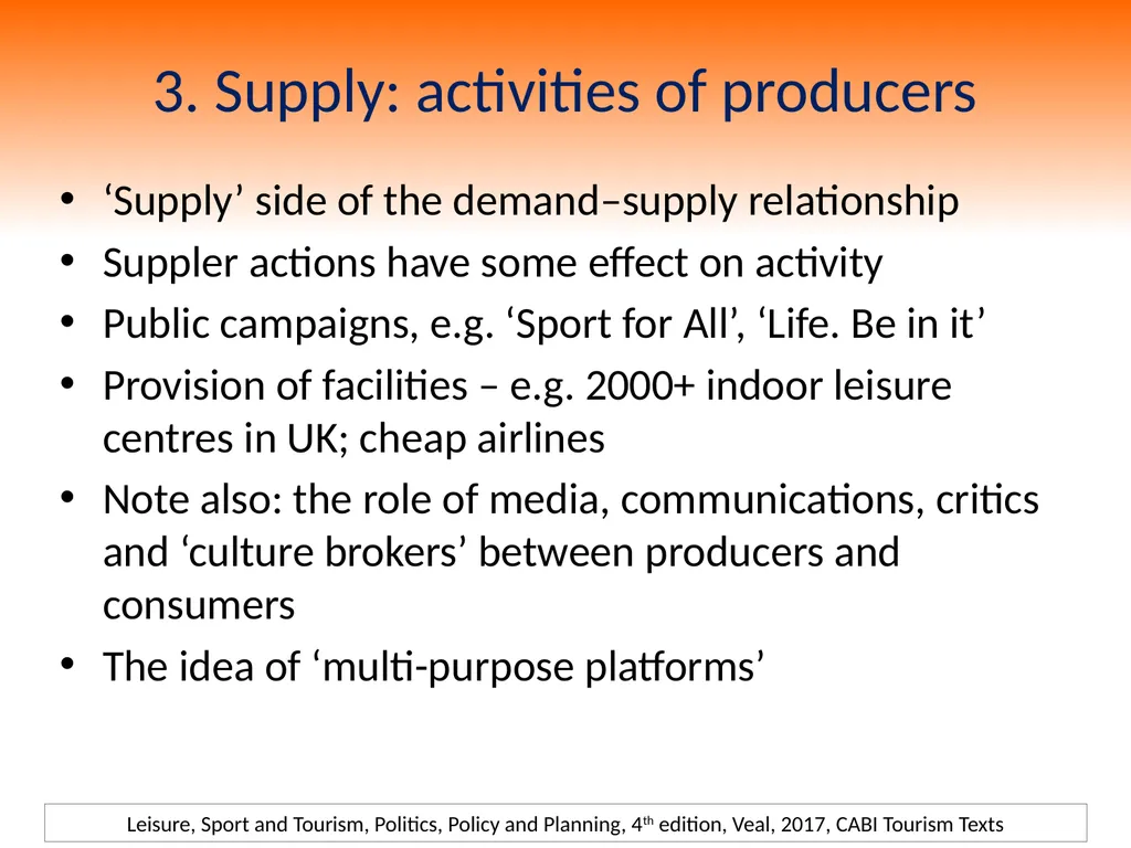 4th Edition Leisure, Sport and Tourism, Politics, - slide 10 of 25