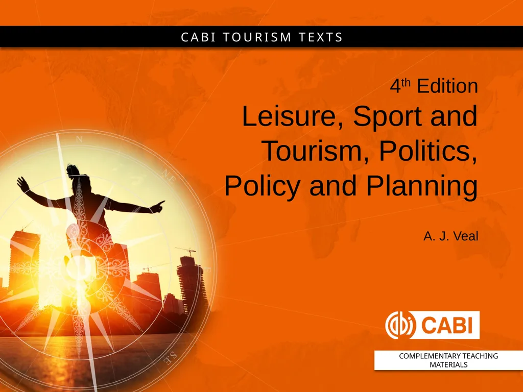 4th Edition Leisure, Sport and Tourism, Politics, - slide 1 of 25