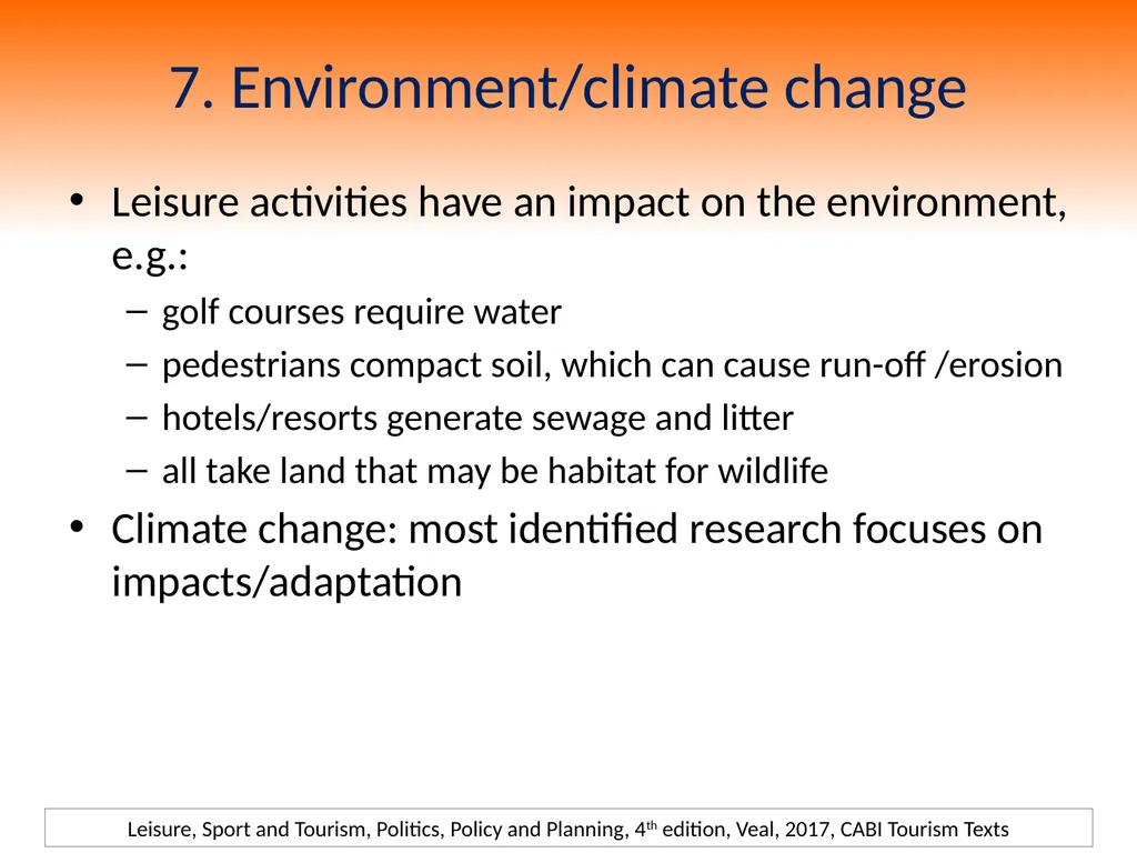 4th Edition Leisure, Sport and Tourism, Politics, - slide 12 of 25