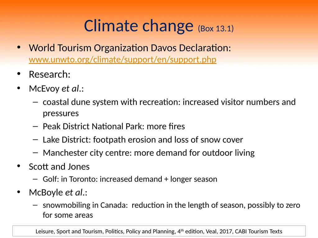 4th Edition Leisure, Sport and Tourism, Politics, - slide 13 of 25
