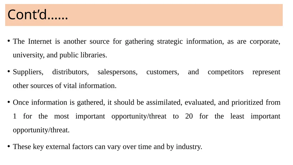 ADVANCED STRATEGIC MANAGEMENT Chapter Three The - slide 23 of 45