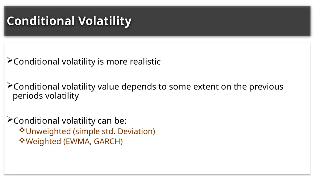Chapter Two: Volatility Measurement Presented By: - slide 9 of 19