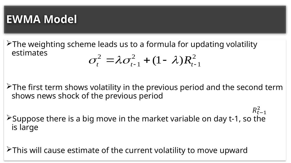 Chapter Two: Volatility Measurement Presented By: - slide 18 of 19