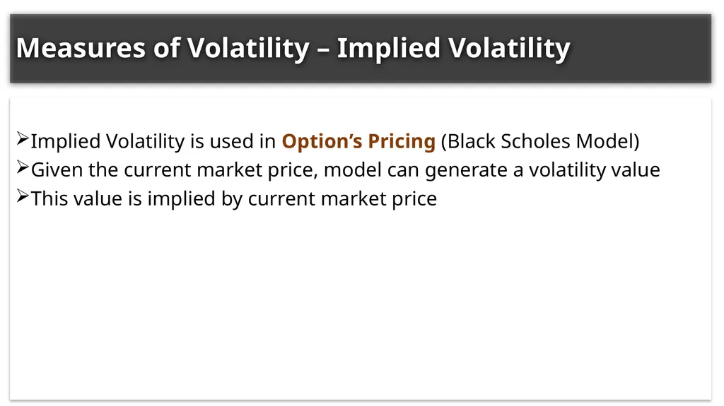 Chapter Two: Volatility Measurement Presented By: - slide 6 of 19