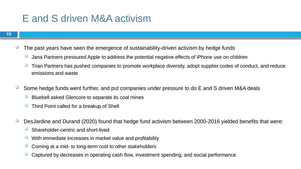Corporate Finance for Long-Term Value Chapter 18: - slide 19 of 28