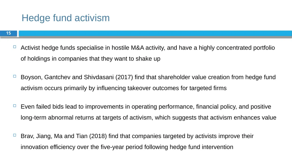 Corporate Finance for Long-Term Value Chapter 18: - slide 15 of 28