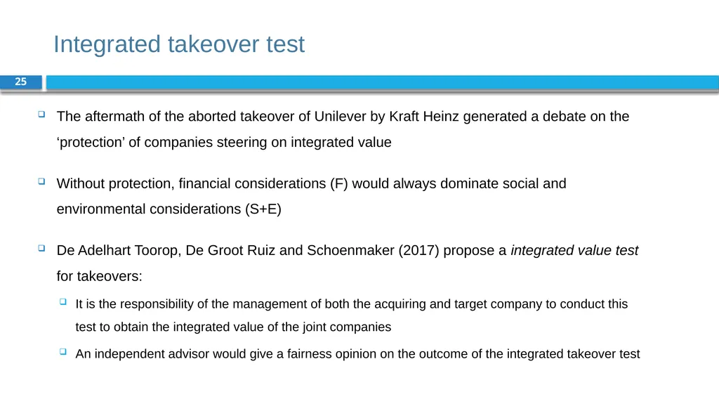 Corporate Finance for Long-Term Value Chapter 18: - slide 25 of 28